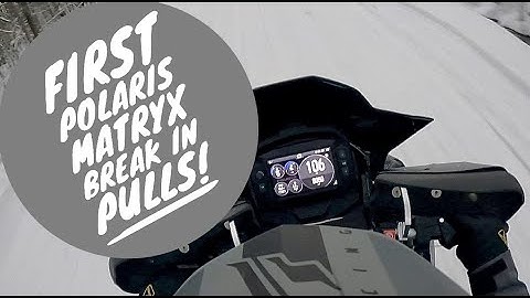 BREAKING IN MY POLARIS MATRYX 850 THE CORRECT WAY! FIRST RIDE ON BRUNO WAS A SUCCESS!