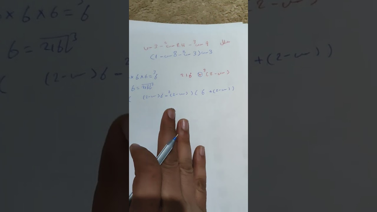 شرح مسائل تحليل عامل مشترك وتحليل مجموع مكعبين يحتوي علي مربع كامل ومفكوك بالتوزيع