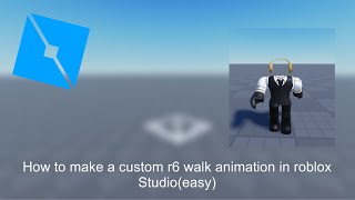 How to make a custom r6 walk animation in roblox studio (easy)(link to model in the top comment)