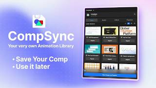 Save Your Animation in after effects | CompSync 2.0 User Guide (free)
