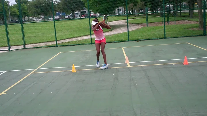 Cori CocoGauff  T drill and close cones working on...