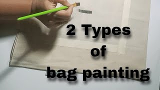 Tote bag painting for beginners || DIY || hand painting on tote bag