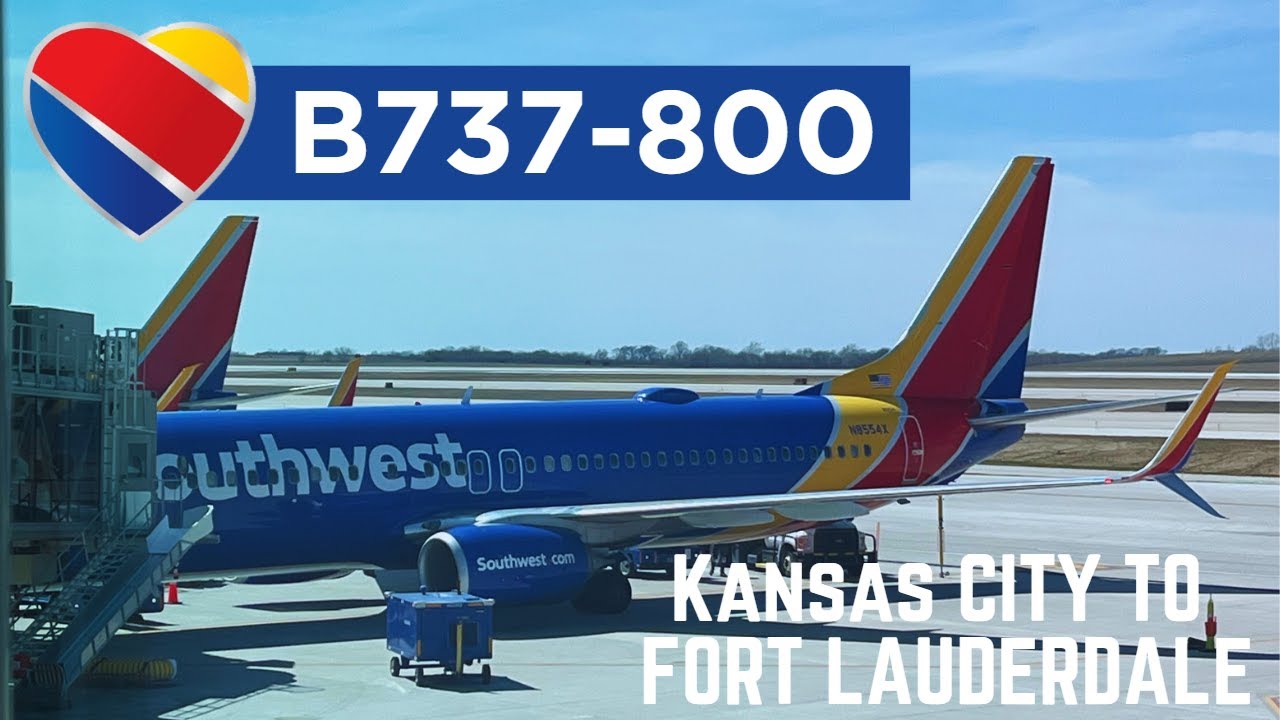 Southwest Airlines B737-800 Economy - Kansas City to Fort Lauderdale