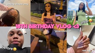 my 18th birthday vlog + grwm (getting waxed, nails, hair) | seasonsofshai