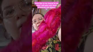 Celebrity Showing off some Beautiful Silk Ribbons I boarght for more art yarns. #artyarn #fibreart #unboxing Net Worth