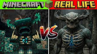 Minecraft Enemy Mobs vs Real Life!