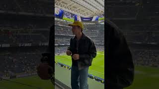 Viendo al Real Madrid desde el palco VIP de Adidas #realmadrid #santiagobernabeu