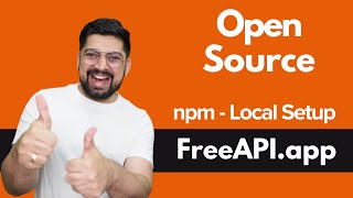 FreeAPI local setup with npm