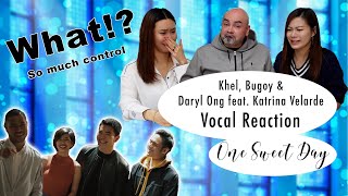 Khel, Bugoy and Daryl Ong feat. Katrina Velarde One Sweet Day - Vocal Coach Reacts