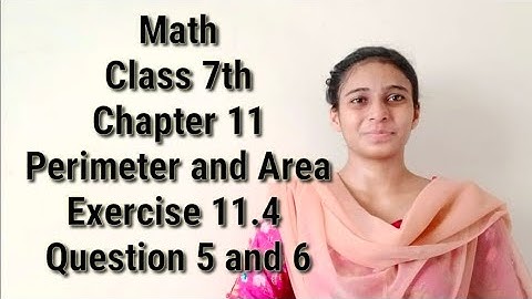 Math Class 7th Chapter 11 Perimeter and Area Exercise 11.4 Question 5 and 6
