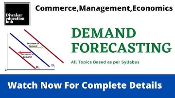 Demand Forecasting||UGC NET Paper-2||Details Concept||By Neha Mam