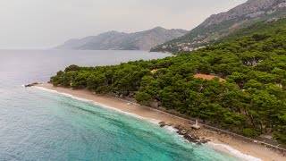 Croatia, south coast cinematic drone view