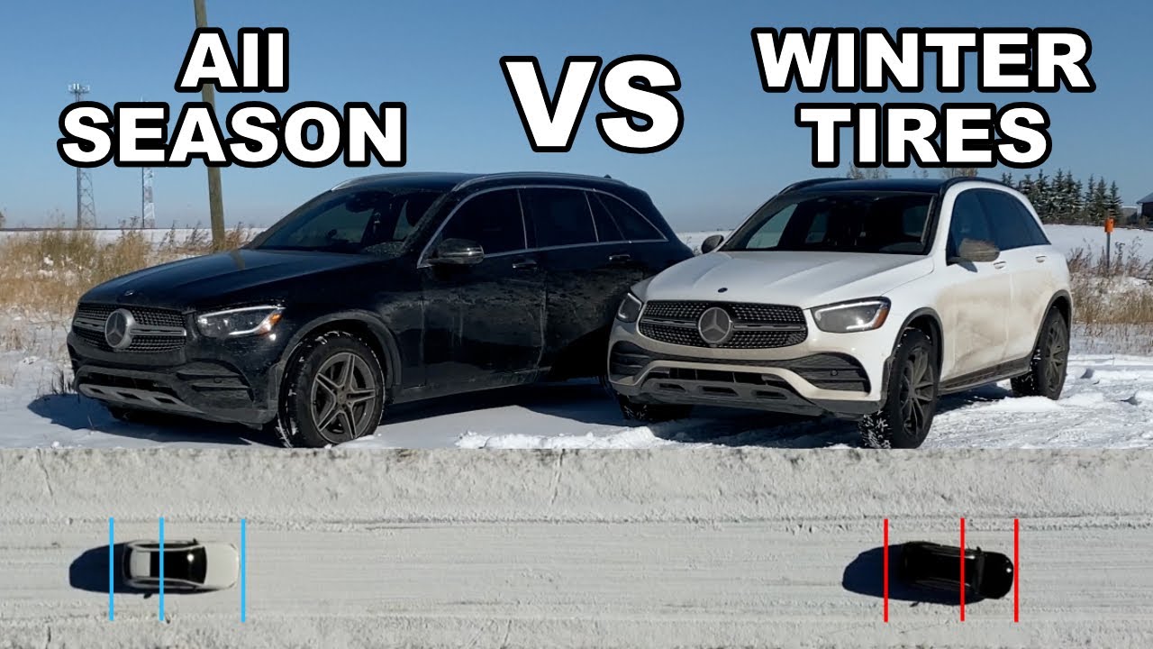 Winter Tires VS All Season Tires - The Difference is Shocking! - YouTube