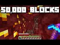 I mined 50,000 blocks in a straight line in the nether... (S7E22)