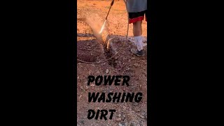 Trenching with power washer