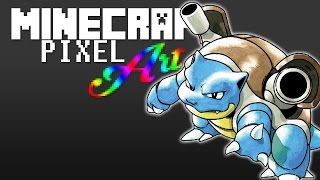 Blastoise - Minecraft Pixel Art