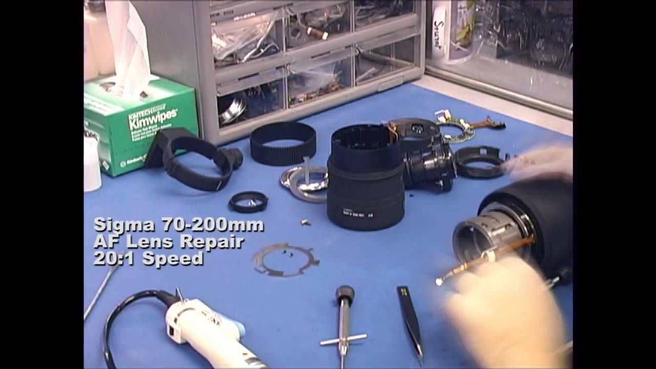 Amerika herinneringen Het koud krijgen Sigma Lens Repair : Sigma 70-200mm AF : Camera Repair - YouTube