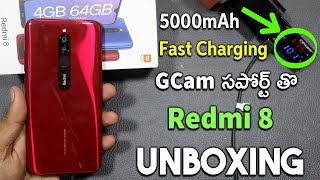 Redmi 8 Unboxing and initial Impressions with Camera Samples in Telugu