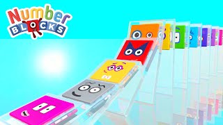 Learn Counting 1–100 for Children with Mathlink Cubes on a Glass Surface