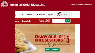 App product release video: Papa Johns app screenshot 3