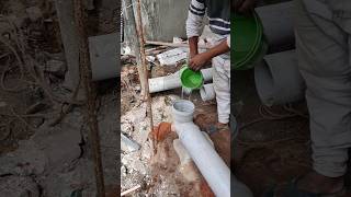 drain pipe slope test.#shorts #pipeline #Drain #youtube #Plumbing #Work #Swr