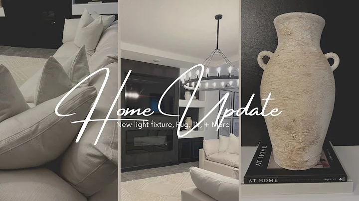 HtH | HOME UPDATE ! LIGHT FIXTURE, RUG, TV + MORE ...