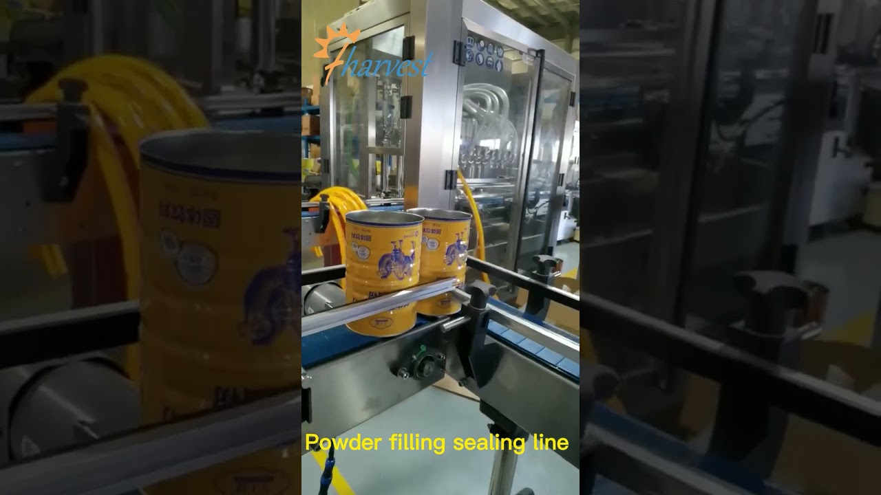 Powder Filling Machine Line,Auto Can Seaming Machine , Tin Can Closing Machine ,Powder filler sealer
