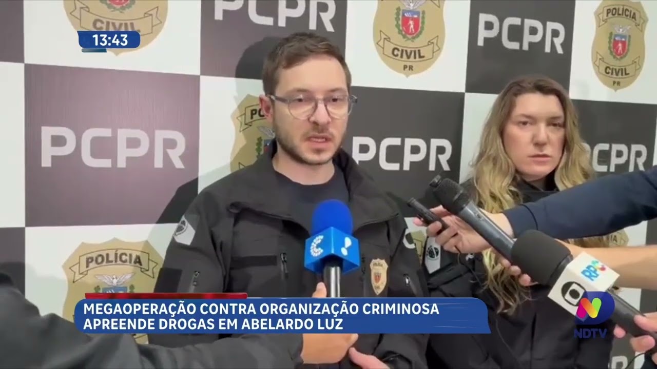 Megaoperação contra organização criminosa apreende drogas em Abelardo Luz
