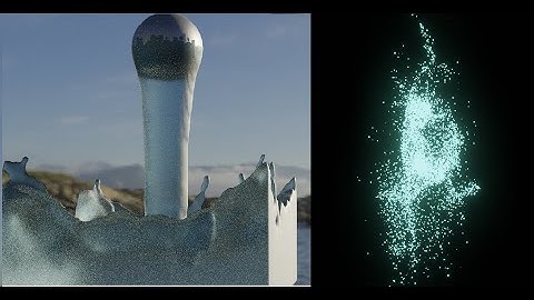Blender 2.82 Mantaflow and Particle system experiment