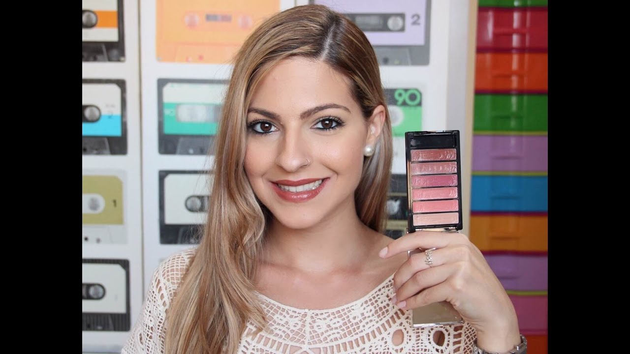 beautycon Probando la paleta de labiales