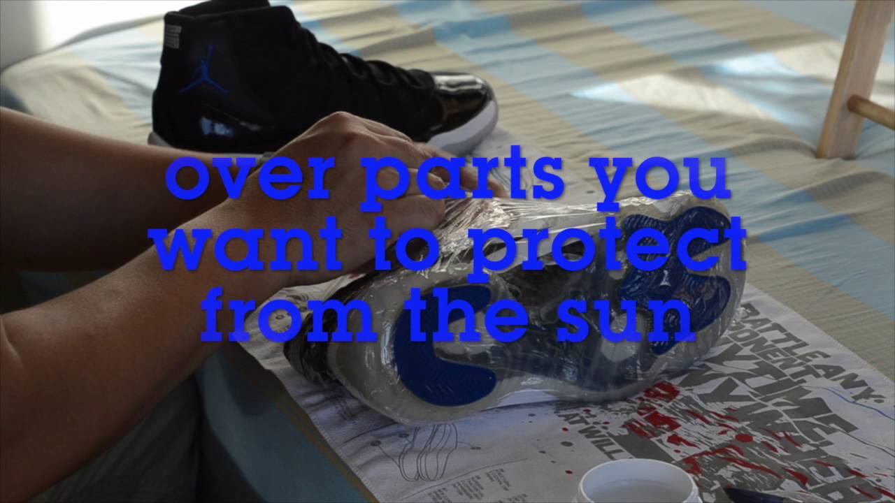 How To Remove Yellowing From Sneakers Save Your Soles Youtube