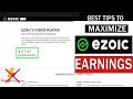 TRIPLE Adsense Earnings, Ezoic Review, Ezoic Video Player | TIPS to Maximize your Ezoic Earnings