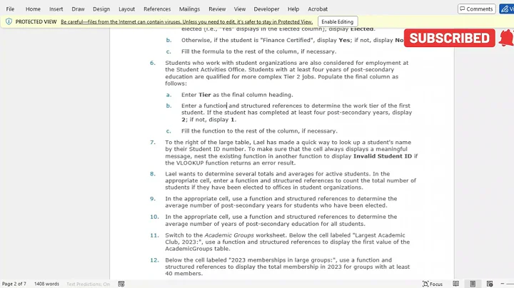 EXCEL MODULE 7 PRIJECT C | New Perspectives Excel 2019 | Module 7: SAM Critical Thinking Project 1c