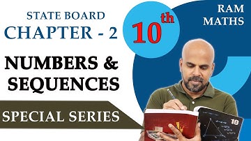 10th | SPECIAL SERIES | NUMBERS AND SEQUENCES | CHAPTER 2 | STATE BOARD | RAM MATHS