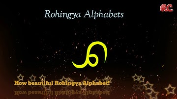 Rohingya language Alphabet.