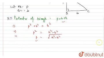 Prove that the perimeter of a right-angled triangle of given hypotenuse is maximum when the triangle