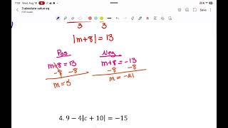 A2: 1.3: Absolute Value Equations