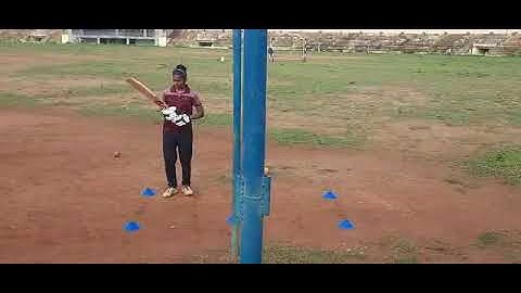 Hanging ball drill with running between the wicket