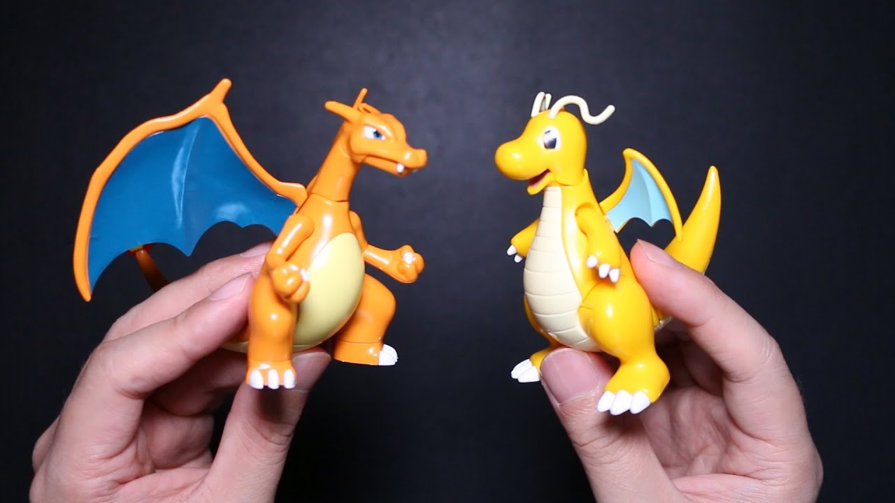 Bandai Hobby Pokemon Plamo Charizard & Dragonite Figure Model Kit 