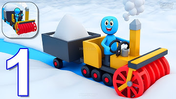 Snowy Life - Gameplay Walkthrough Part 1 - Clear Roads and Ensure Safe Travel (iOS, Android)
