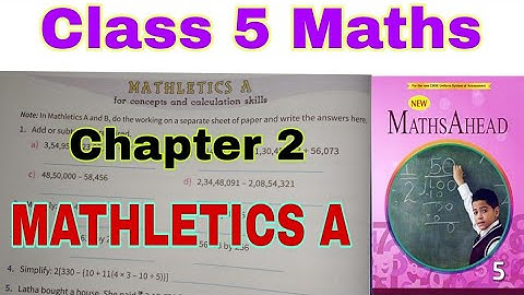 Class 5 Maths Ahead Chapter 2 MATHLETICS A | Maths Ahead | Operations with Large Numbers | Class 5