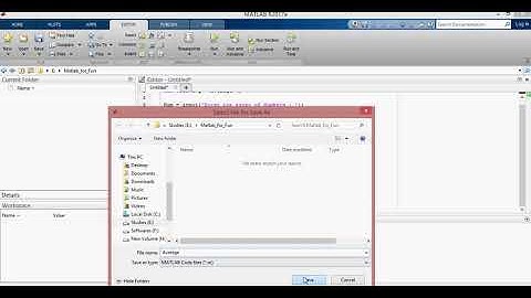 Average of Numbers using function in MATLAB