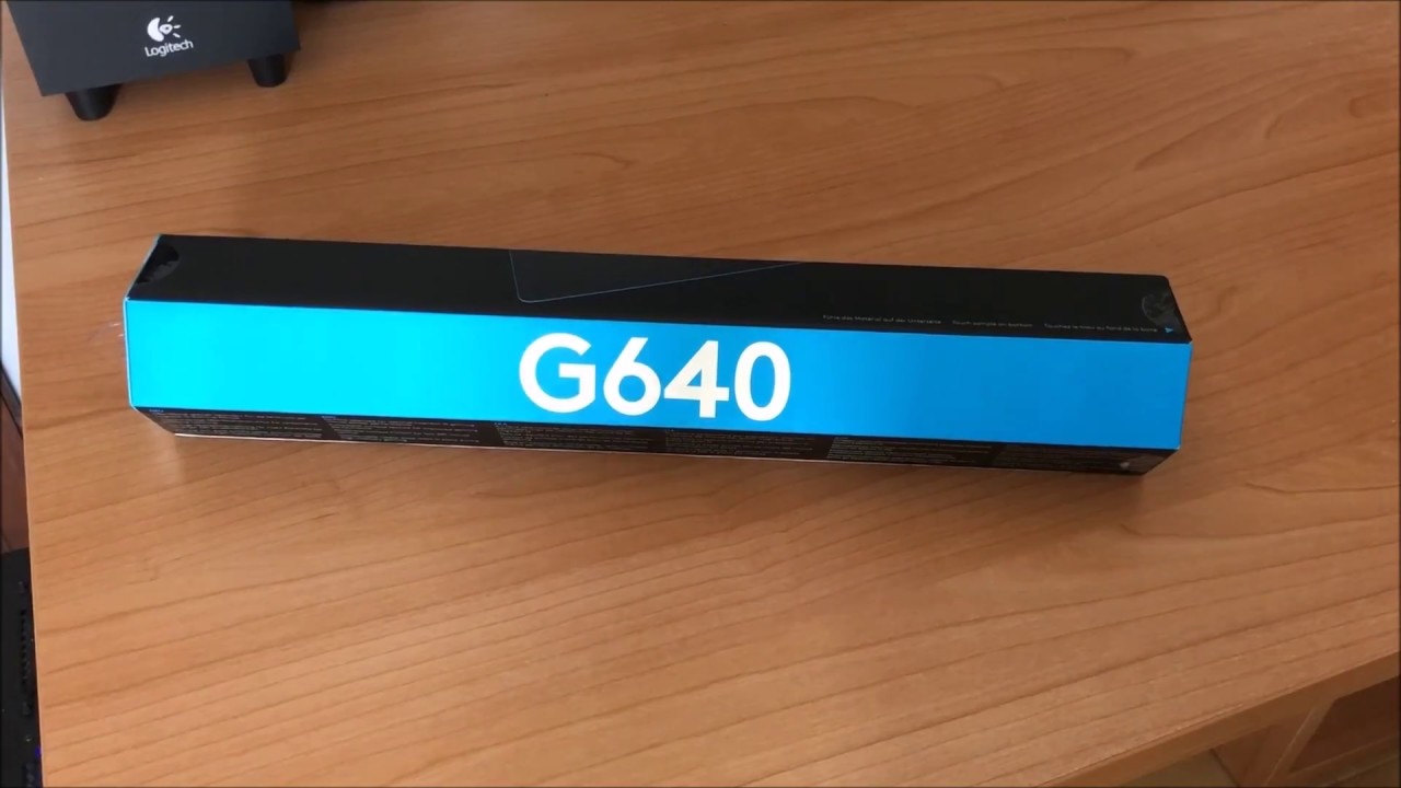 Logitech G640 Unboxing Mousepad Gaming Youtube