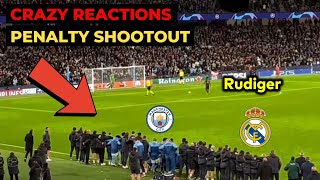 : Man City vs Real Madrid penalty shootout: Crazy reactions to Rudiger penalty goal