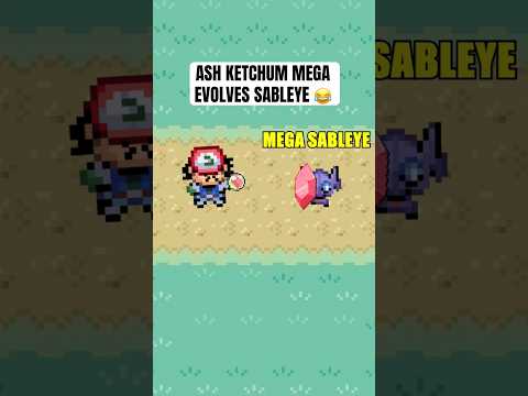 Ash Ketchum mega evolves Sableye 😂 #pokemon #shorts