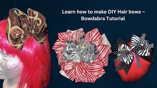 Learn how to make DIY Hair bows – #bowdabra #hairbowtutorial #hairbowmaking
