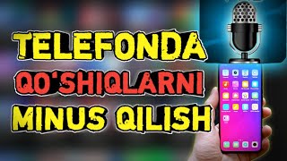 TELEFON ORQALI QO'SHIQLARNI MINUS QILISH//ANDROID PROGRAMMA