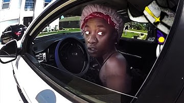 Speedster Beeps at Her Traffic Stop Then Wobbles at Cops