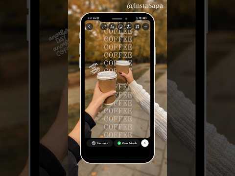 Creative Coffee Insta Story Idea #instastory #shorts