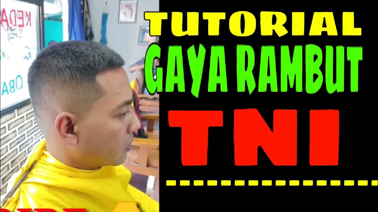 Potong rambut  TNI  TERFAVORIT YouTube